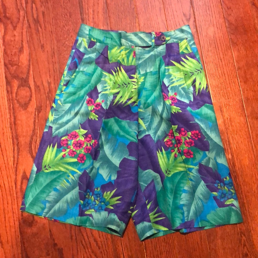Vintage Liz Claiborne Shorts - Tropical Pattern